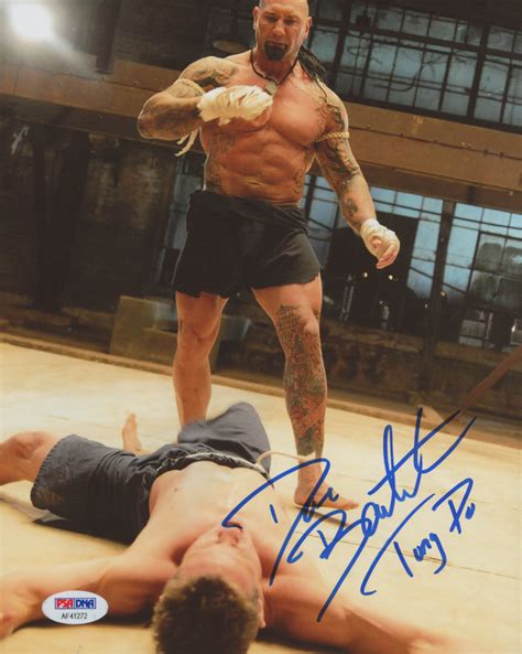 Dave Bautista Signed Kickboxer Vengeance 8x10 Photo Inscribed Tong