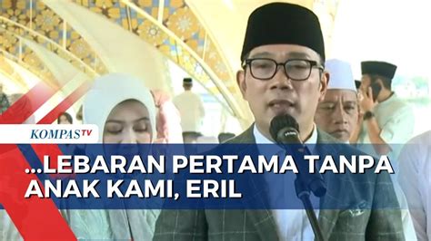 Gubernur Jawa Barat Ridwan Kamil Sebut Dirinya Terharu Lebaran