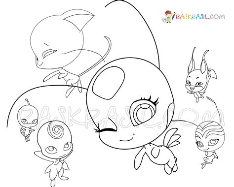 Ladybug desenho para colorir Miraculous Imprima de graça