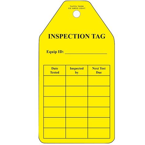 Take a closer look at your harness to check all the clearly marked ''a'' tags that are certified for fall arrest purpose. Quality Control and Inspection Tags | Tuffa Products