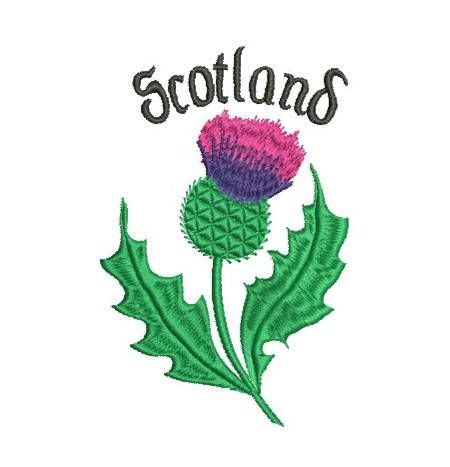 Thistle Embroidery Design Scotland Scottish Machine | Etsy | Embroidery