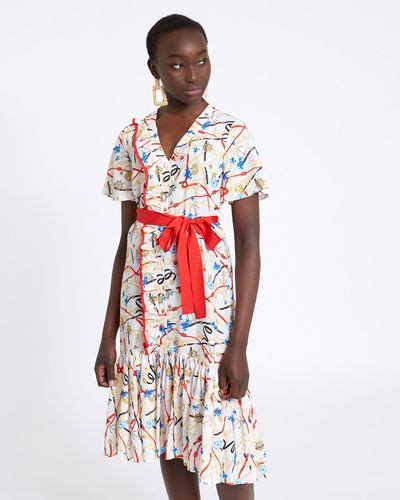 Dunnes Stores Print Savida Print Belted Dress