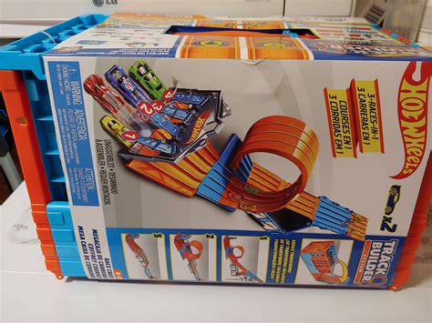 Hot Wheels Track Builder System Race Crate Toy Cars Kids Playset New
