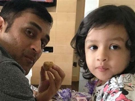 ms dhoni shares adorable video of daughter ziva greeting him in two different languages watch