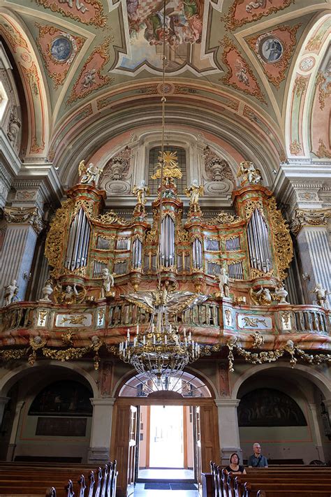 Baroque Pipe Organ In St Anne Church In Warsaw Photograph By Artur