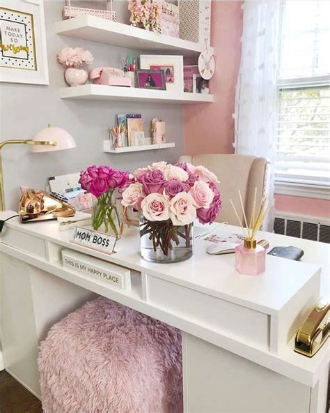 30 Girly Pink Home Office Ideas That You Want To Work All Day Home