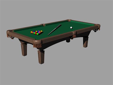 Pool Table 3d Model 3d Model Cgtrader