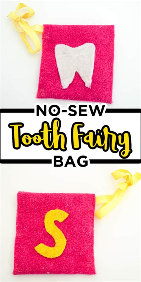 No Sew Tooth Fairy Bag Quick And Simple Felt Project