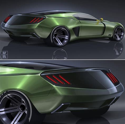 Next Gen 2023 Ford Mustang Shows Futuristic Fastback Design In Sharp