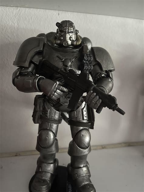 Custom Fallout Power Armor Soldier Using The Mcfarlane Toys Warhammer