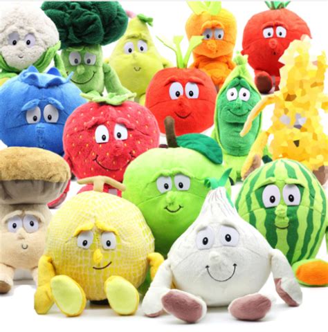 Goodness Gang Fruit And Vegetables Plush Soft Toys Plush Stuffed Cushion