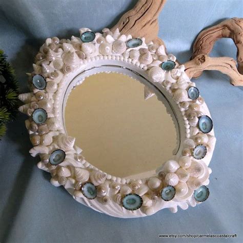 Shabby Chic Coastal Mirrorsea Shell By Carmelascoastalcraft Shell