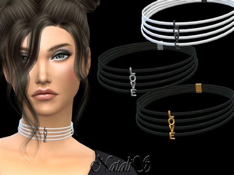 The Sims Resource Love Choker By Natalis • Sims 4 Downloads