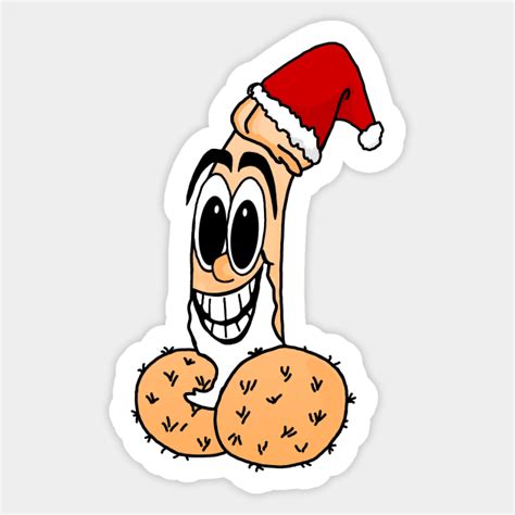 Santa Penis Christmas Sticker Teepublic