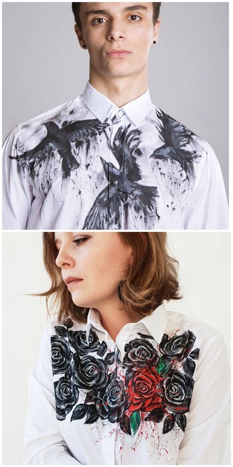 Artist Paints On Clothes Amazing Designs Рубашка Ткань