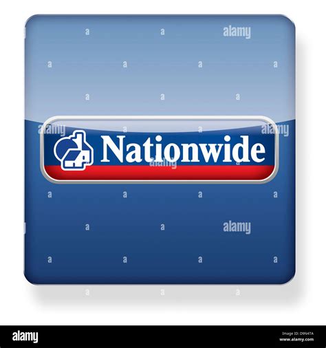 Nationwide building society logo as an app icon. Clipping path included ...