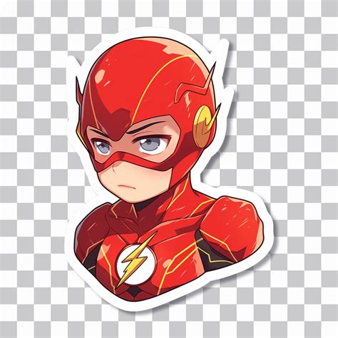 Anime Styled Flash From Dc Comics 🌩️🔴 Free Png Sticker Wallpapers Clan