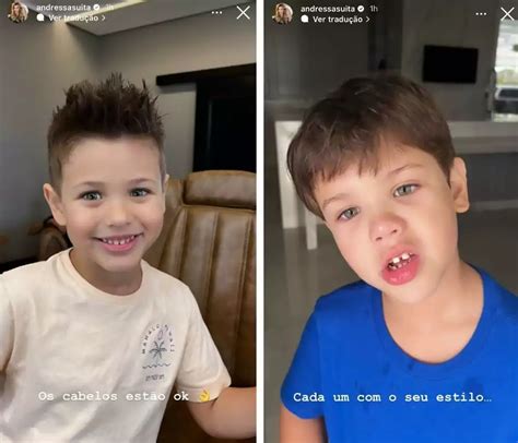 Andressa Suita Mostra Os Filhos Novo Visual E Surpreende