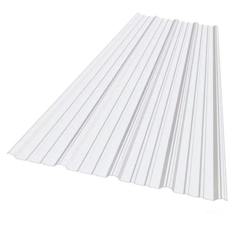 Sunsky 38 In X 6 Ft 9 Corrugated Polycarbonate Roof Panel In White