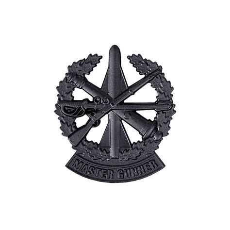 Army Identification Badge Master Gunner Subdued Metal Vanguard