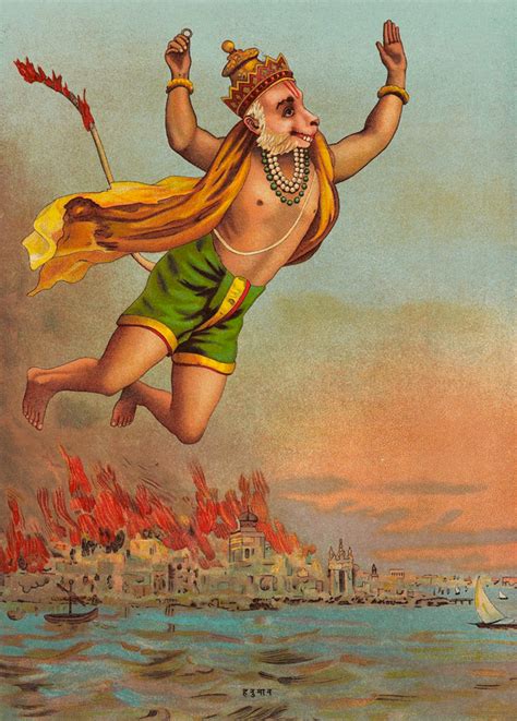 Last edited by a moderator: Hanuman, the monkey king, flying with his tail on fire ...