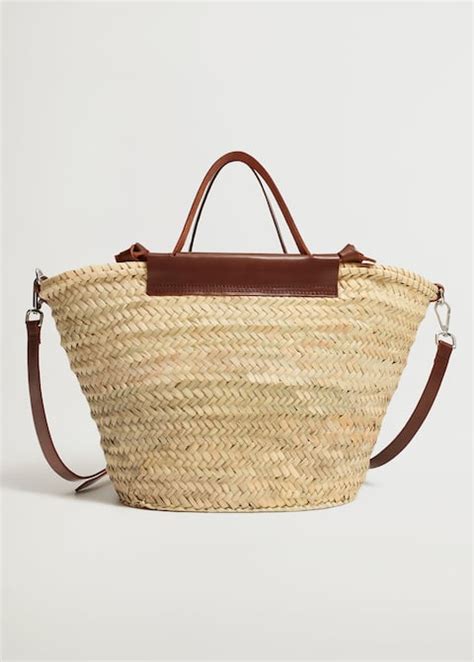 Leather Handmade Maxi Basket Bag Women Mango Usa