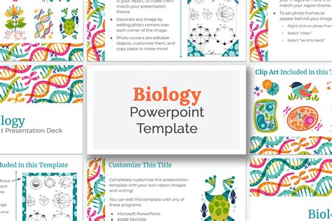 Biology Science Fair Powerpoint Template Theme School Project