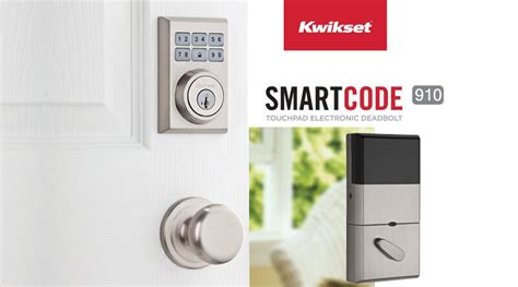 Kwikset 910 Smartcode Contemporary Electronic Deadbolt With Z Wave