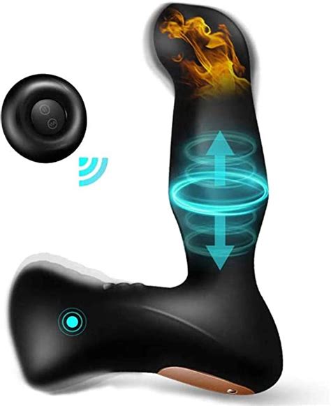 Thrusting Anal Vibrator Prostate Massager With Ring Up Down Aumood Dual Motors Heating Remote