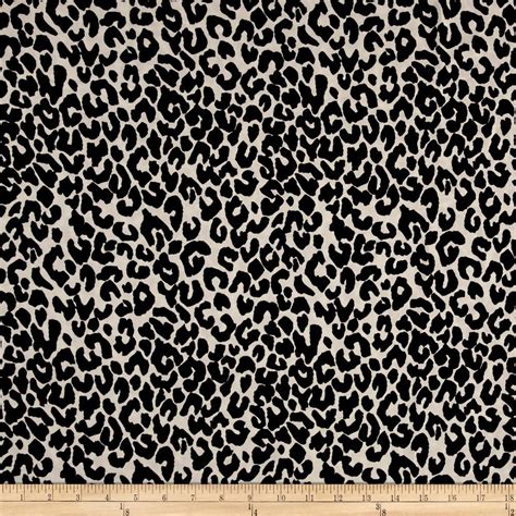 Chiffon Cheetah Blackwhite Animal Print Fabric Fabric