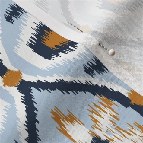 Ikat Ogee Fabric Spoonflower