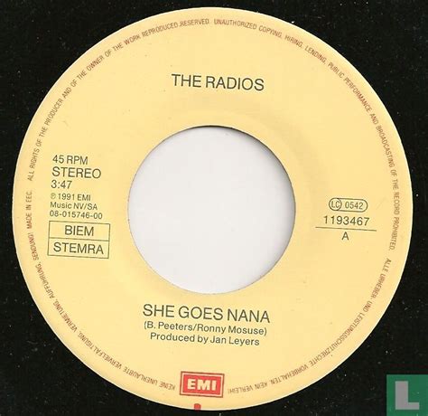 She Goes Nana Single 1193467 1991 Radios The Lastdodo