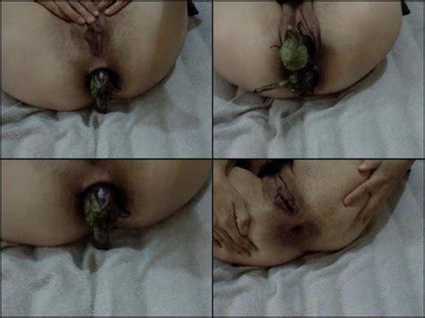Food Porn Porn Unbelievable Webcam Girl Double Penetration Eggplant