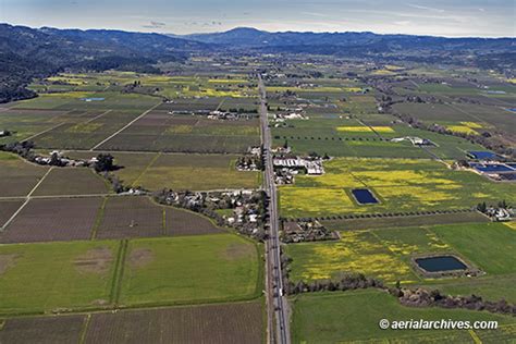 Aerial Photography Of Napa Valley In The Spring Aerial Archives