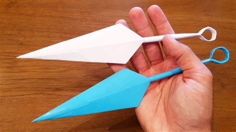 How To Make A Paper Kunai Ninja Origami Youtube