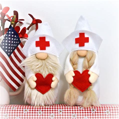 Healthcare Hero Gnomes Nurse Gnome Doctor Gnome Crafts Gnomes