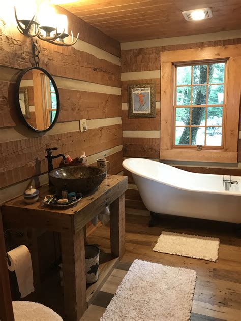 30 rustic log cabin bathrooms