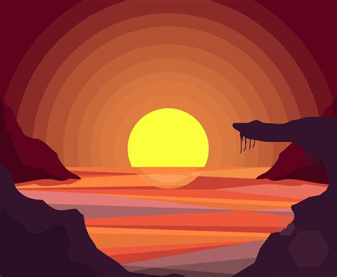 Free Sunset Vector Background Images In Hd Quality