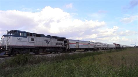 Very Late Amtrak Train 51 Near Rensselaer In With A Kcs Engine In The