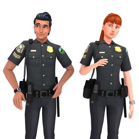 Police Uniforms Sims4 Sims Sims 4 Police Uniforms