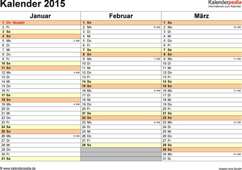 Kalender 2015 Word Zum Ausdrucken 16 Vorlagen Kostenlos