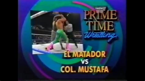 El Matador Tito Santana Vs Col Mustafa Prime Time Jan 13th 1992 Youtube
