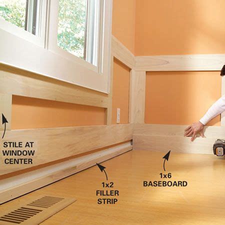 I installed this wall treatment in my small laundry room to freshen up the look. How to Build a Wainscoted Wall | Diy wainscoting ...