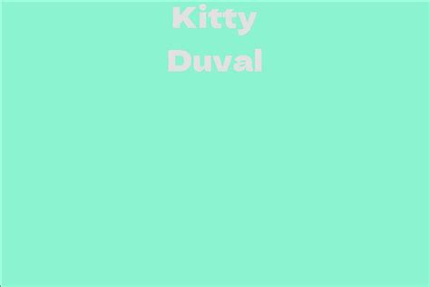 Kitty Duval Facts Bio Career Net Worth Aidwiki