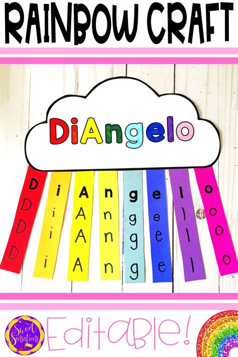 Rainbow Crafts Preschool Name Activities Preschool Rainbow Activities