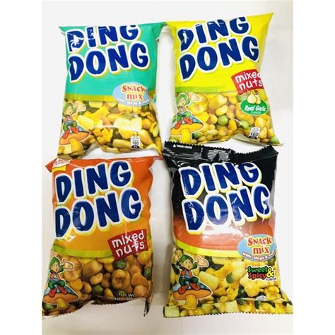 dingdong snack mix with chipsandcurls sweetandspicy mixed nuts real garlic 100g shopee philippines
