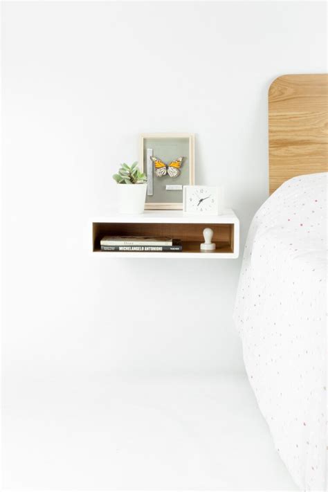 Floating White Nightstand Bedside Table Drawer By Habitables