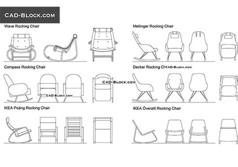Ikea Chairs Dwg Premium Cad Blocks In Autocad