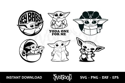 Baby Yoda Svg Bundle Svggood