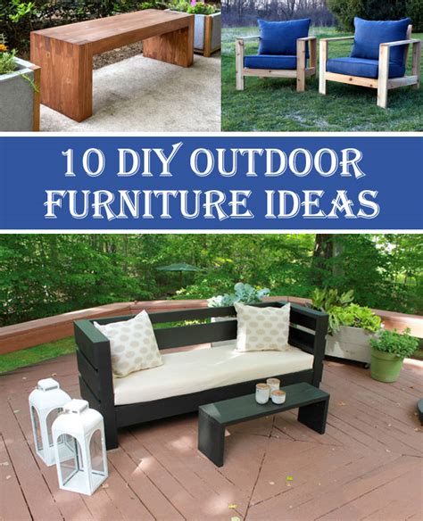 10 Insanely Cool Diy Outdoor Furniture Ideas Diys To Do